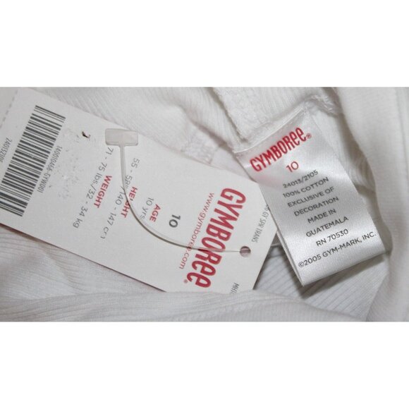 NEW 2006/05 Gymboree Prep Henley 10 Spring Turtle Hoodie T-Shirt Embroidered Whi - Picture 8 of 8